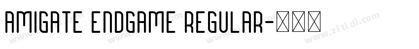 Amigate Endgame Regular字体转换